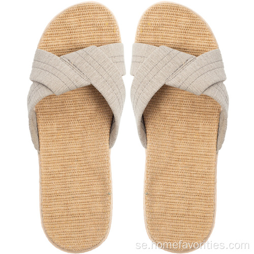 Hem andningsbara halkfria Mute Flax Slides